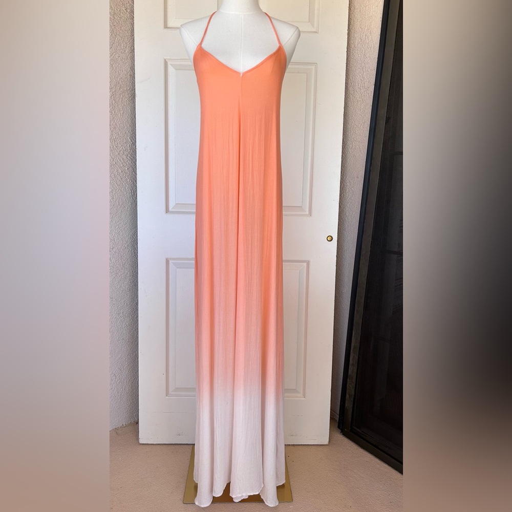 Young Fabulous & Broke Orange and White Maxi Dress
